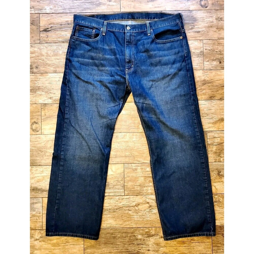 Levi's Men's 569 Slim Straight Denim Jeans Size 40x30 Dark Wash